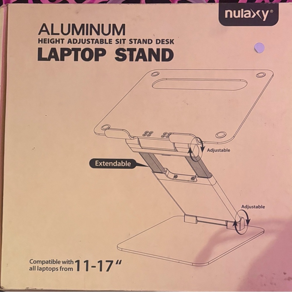 Nulaxy Aluminum Adjustable Laptop Stand